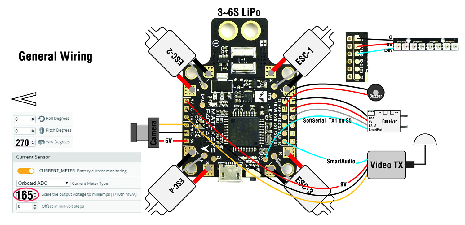 Matek F405-AIO – another all-in-one FC cc3d wire diagram 