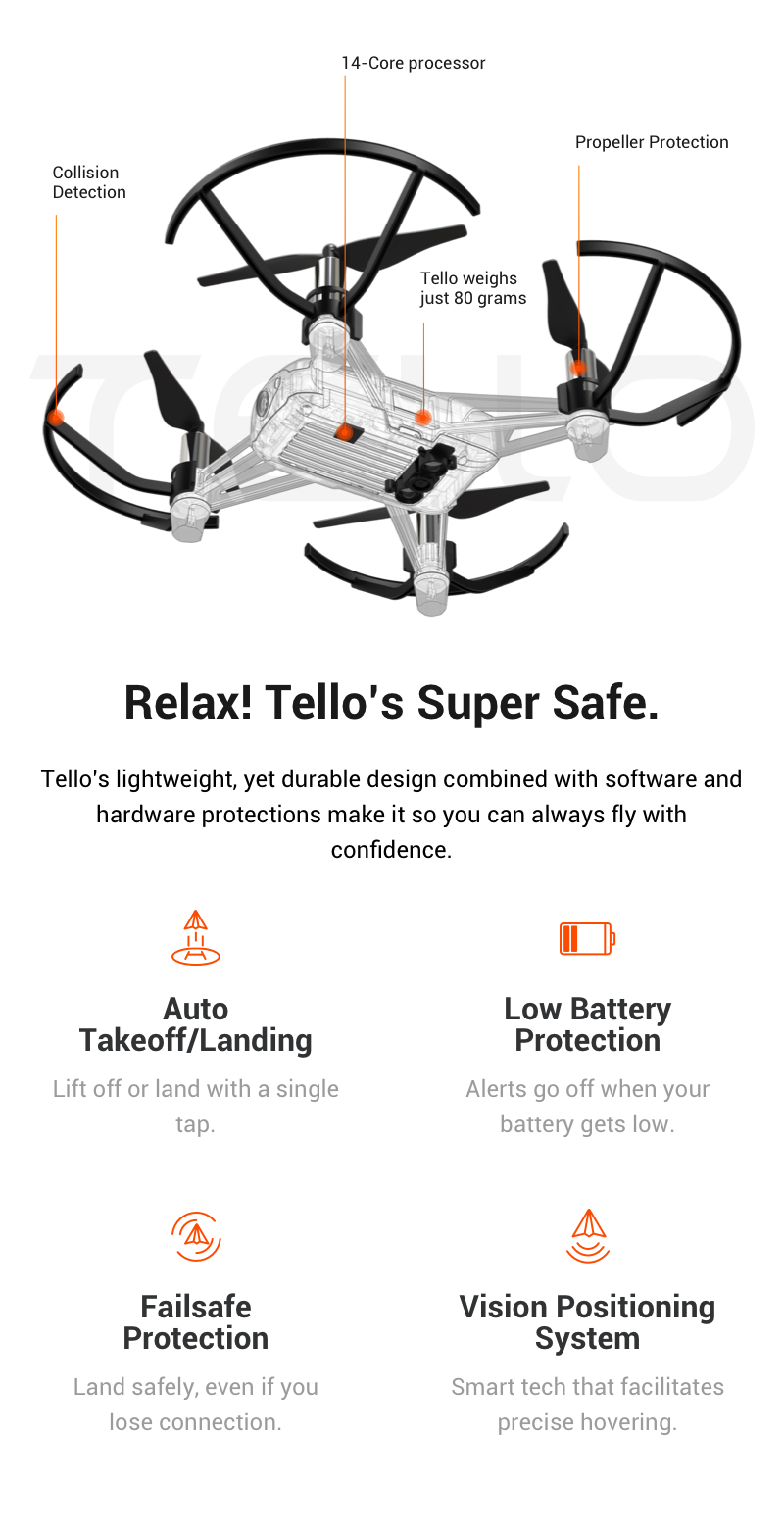 Ryze Tello quadcopter (powered by DJI)